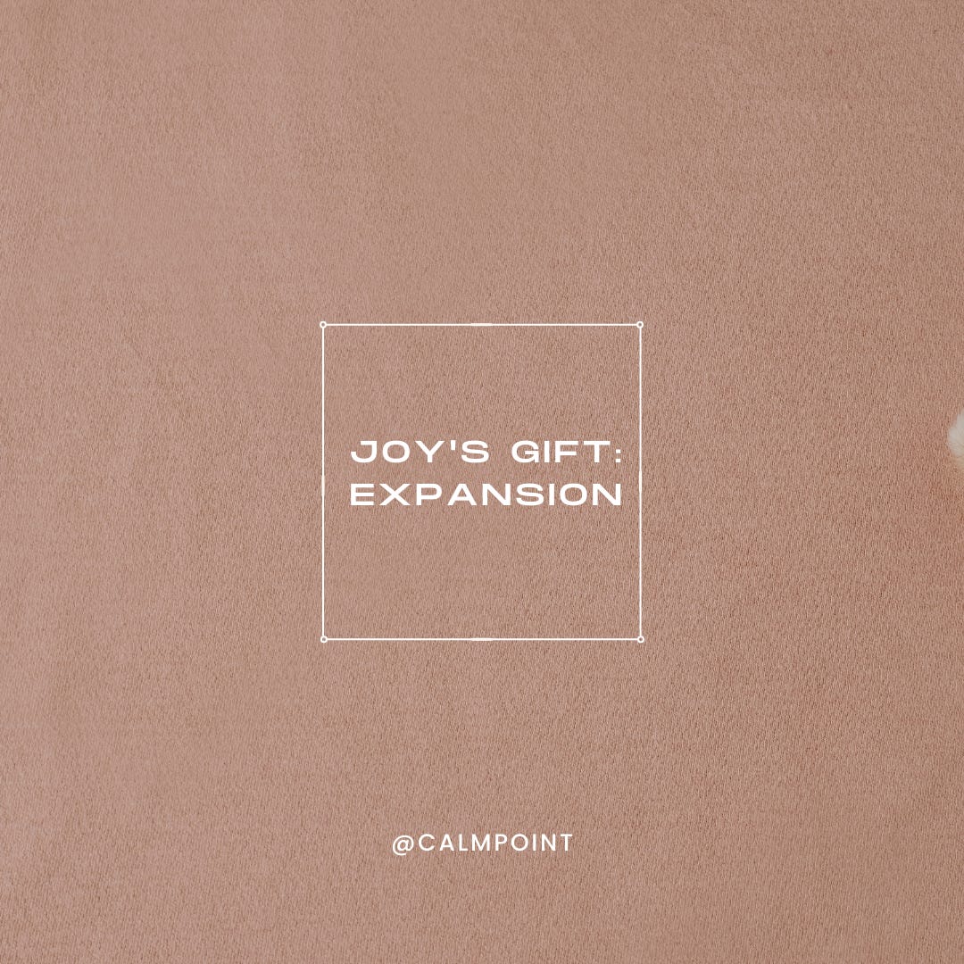 Weekly Practice: Expansion//Joy