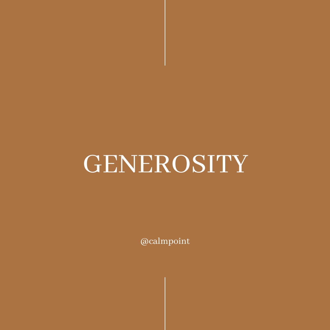 Bonus Practice: Generosity
