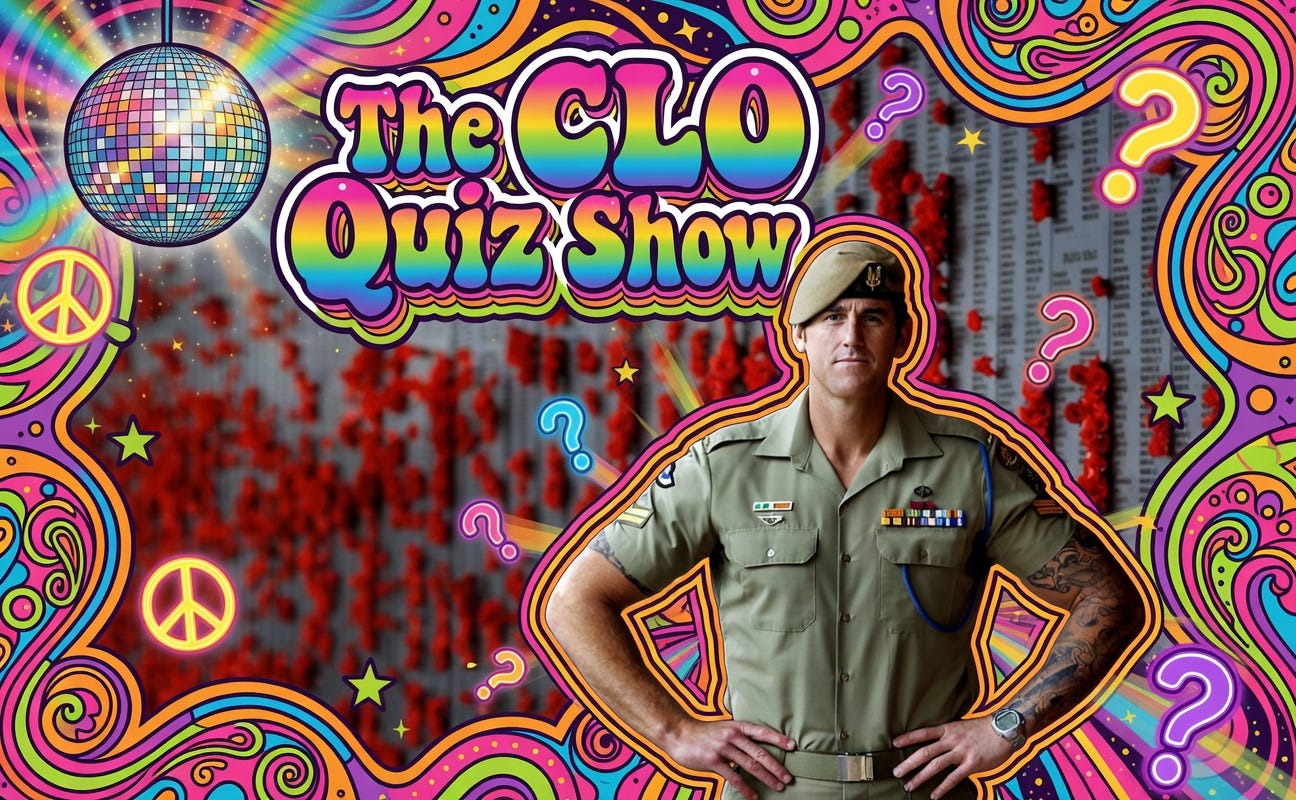 The CLO Quiz Show . . . Number FIVE. Cancelled on FACEBOOK episode artwork