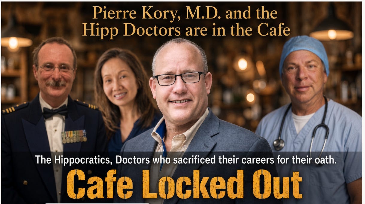 Pierre Kory, M.D., MPA. joins the Hipp Doctors us in the Cafe