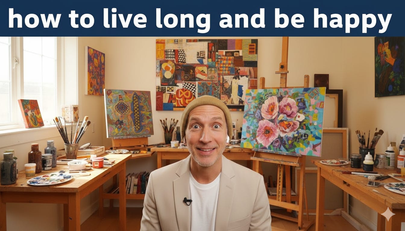 How to Live Longer & Be Happy - Health Longevity | The Artist’s Journey PODCAST E3