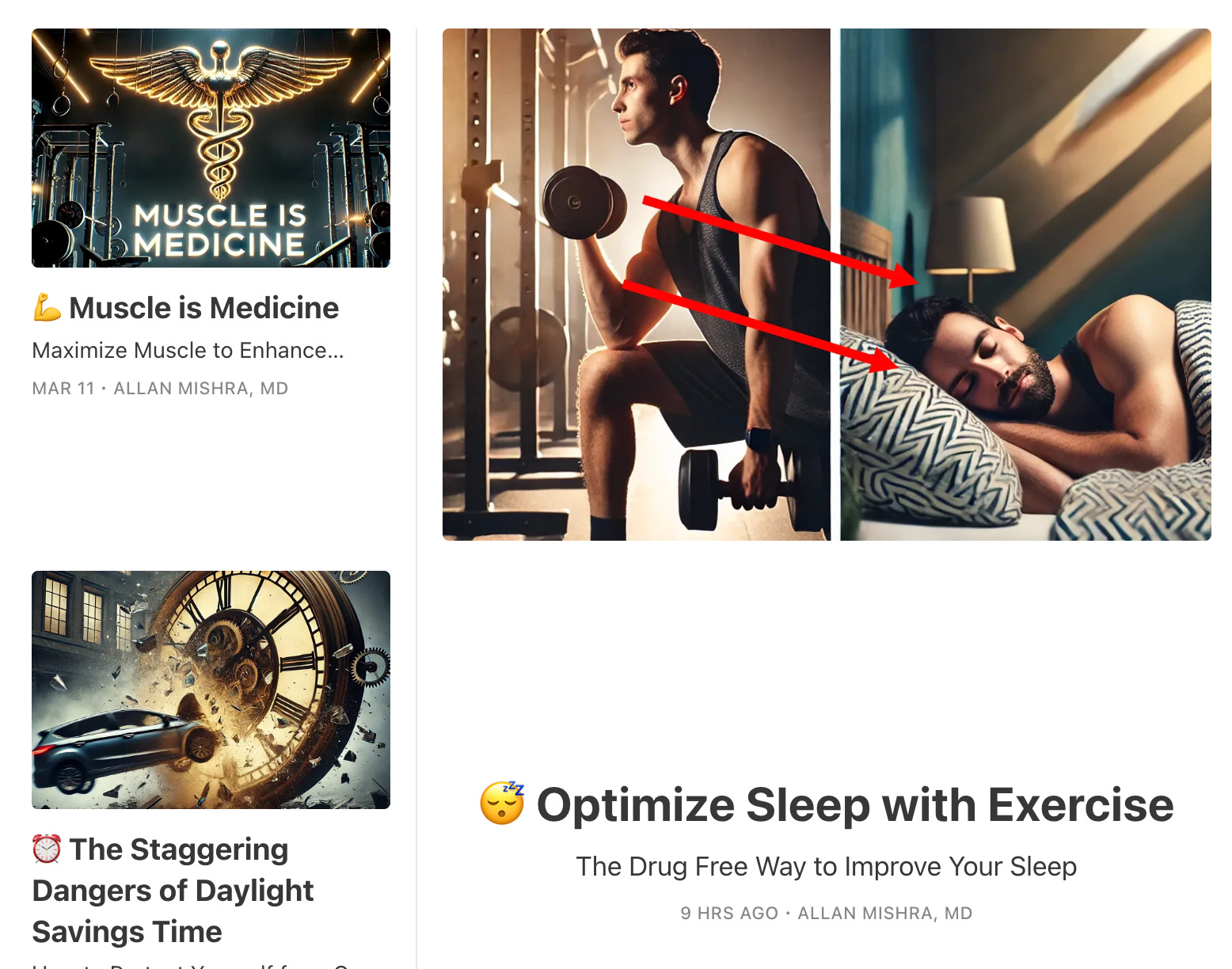 💪 Muscle is Medicine, Daylight Savings Time & Use Strength to Optimize Sleep episode artwork