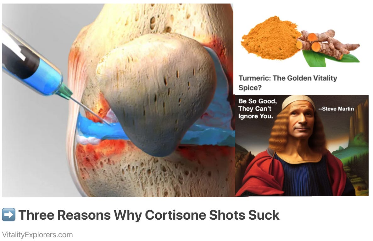 📣 Cortisone Shots Suck, Turmeric Vitality & Inspirational Quotes | VEN Podcast 45 episode artwork