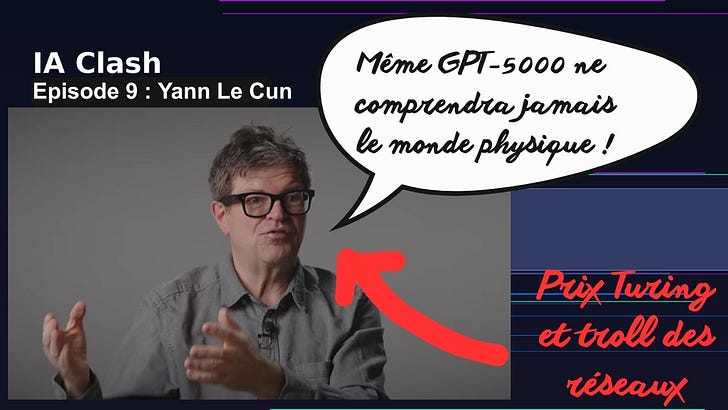 Yann Le Cun : quand un prix Turing passe en mode troll de l'IA Yann Le Cun : quand un prix Turing passe en mode troll de l'IA
