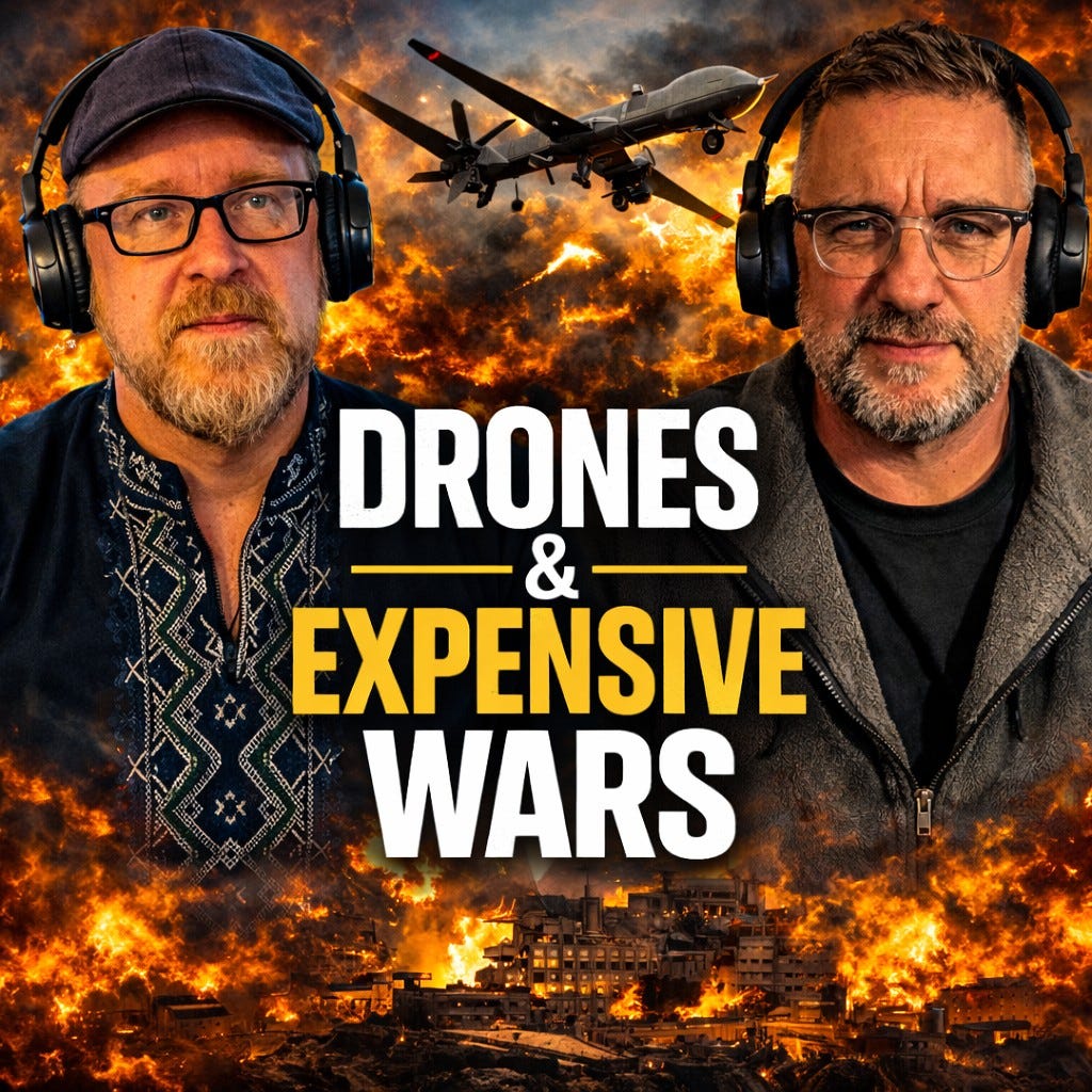 CHEAP DRONES & EXPENSIVE WARS | Voices from the Front & The Wire Tap episode artwork