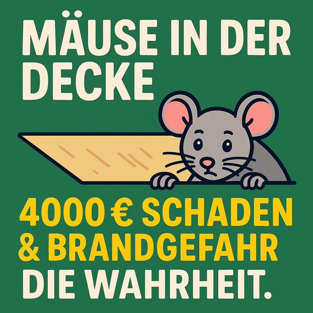 Brandgefahr und 4000 € Schaden: Die Wahrheit über Mäuse in deiner Zwischendecke! episode artwork