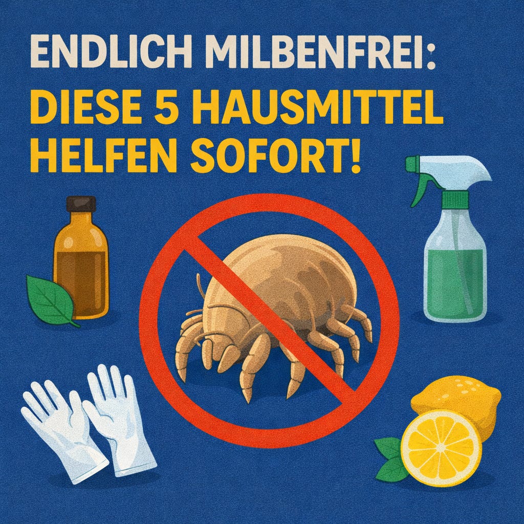 Jucken & Niesen im Bett? Diese 5 geheimen Hausmittel machen dein Schlafzimmer sofort milbenfrei! episode artwork