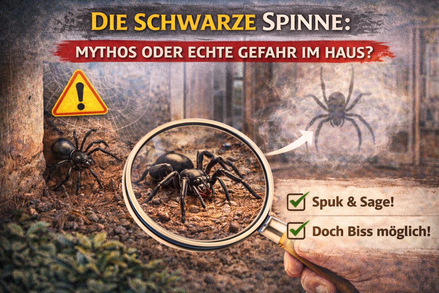 Die schwarze Spinne: Teuflischer Mythos oder echte Gefahr in deinem Zuhause? episode artwork