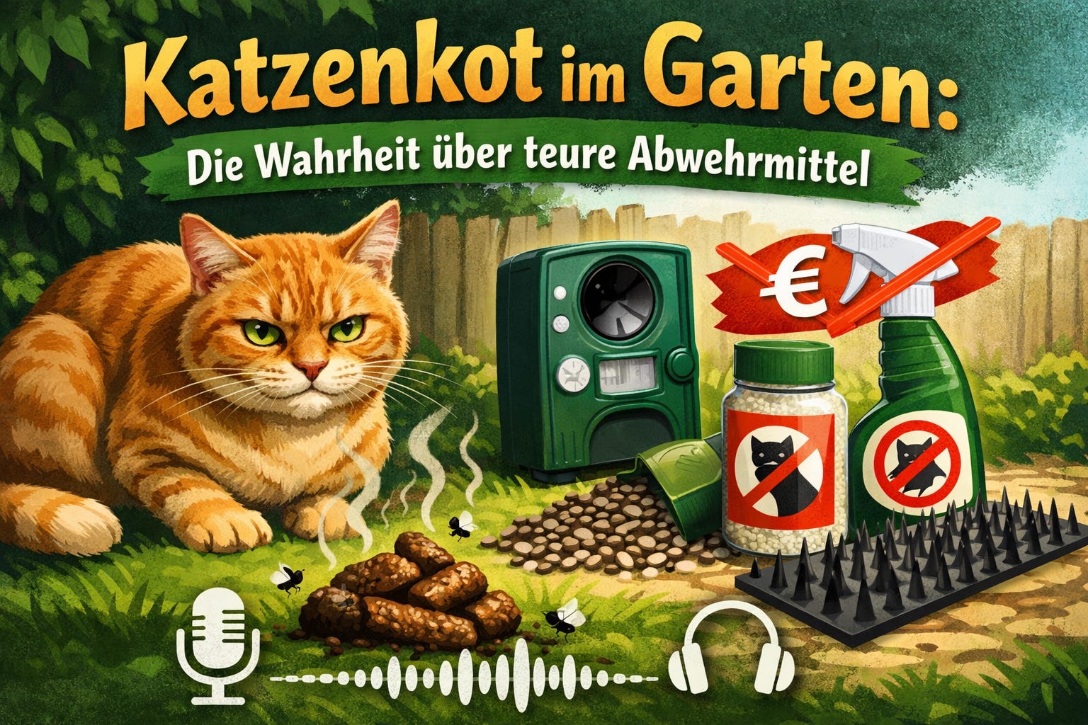 Schluss mit dem Katzenklo im Garten: Die Wahrheit über überteuerte Abwehrmittel! episode artwork