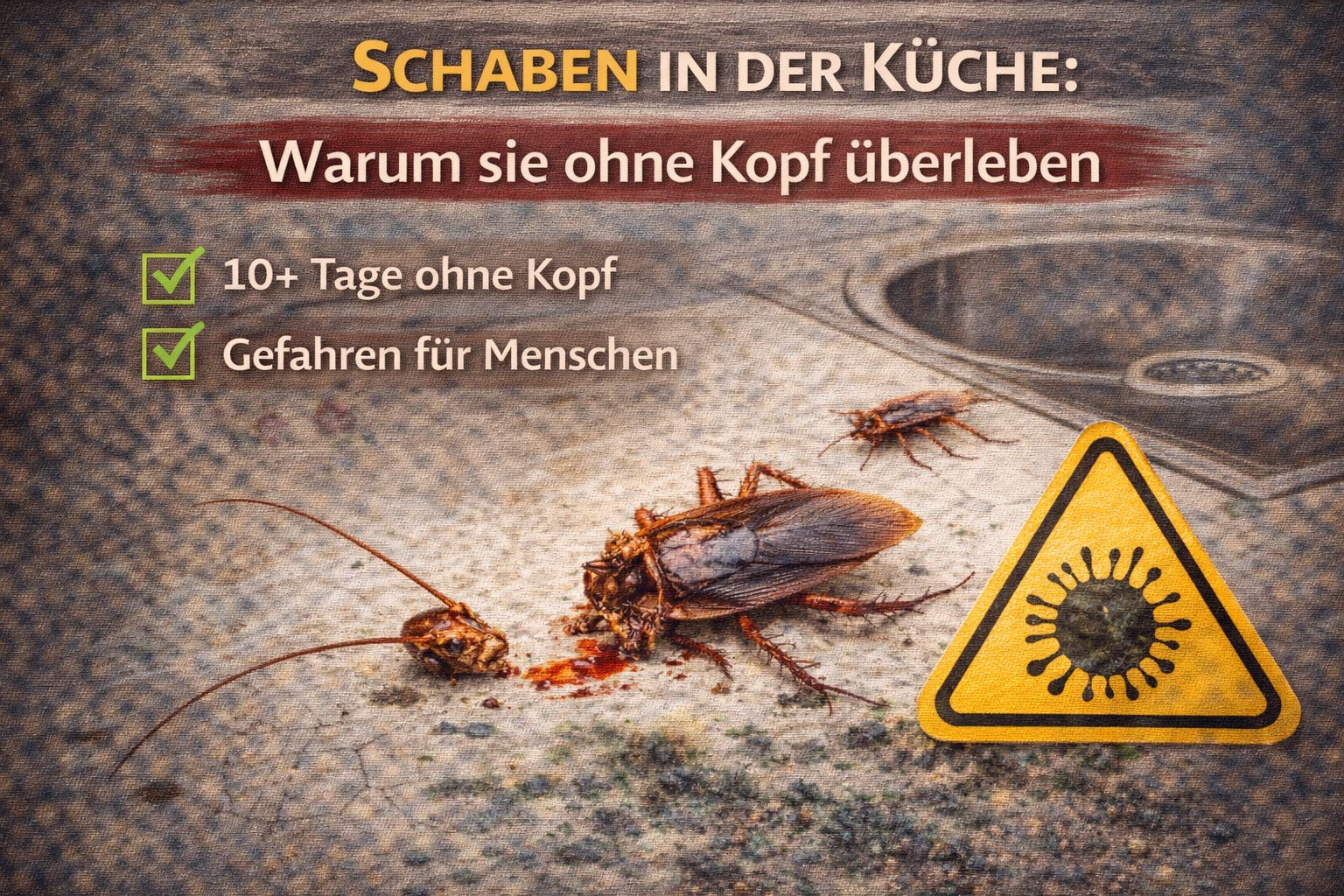 Unsterblich & Ohne Kopf: Das unheimliche Doppelleben der Schaben in unseren Küchen! episode artwork
