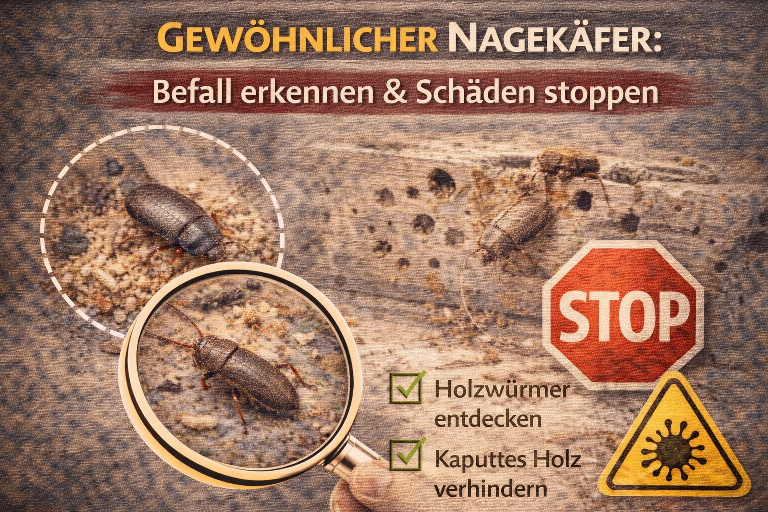 Wenn das Holz rieselt: Wie der Gewöhnliche Nagekäfer unbemerkt Ihr Haus zerstört! episode artwork