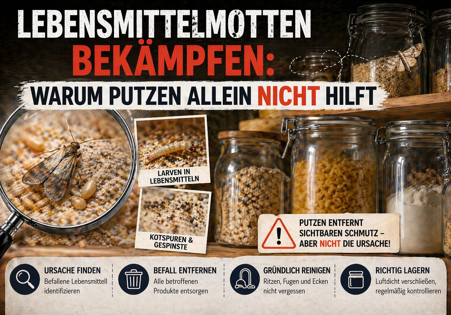 Hilfe, mein Müsli lebt! Die Wahrheit über Lebensmittelmotten (und warum Putzen nichts nützt) episode artwork