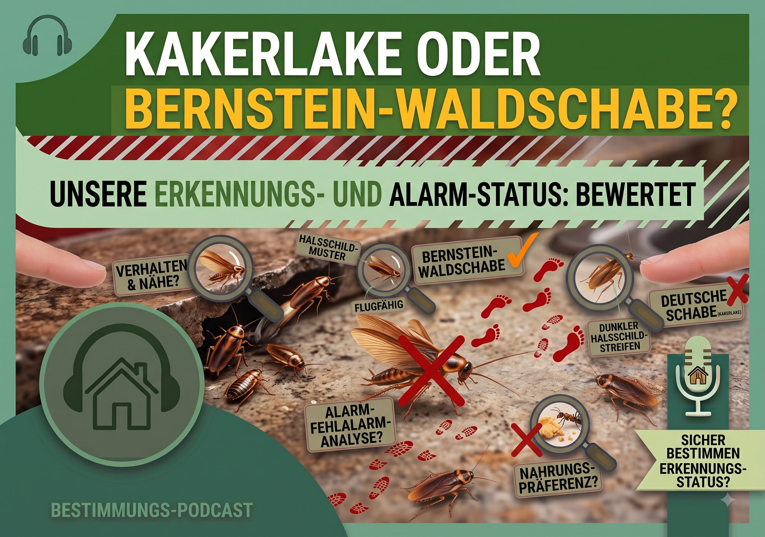 Hilfe, Kakerlake?! Wie du in 3 Sekunden den Kammerjäger-Fehlalarm erkennst episode artwork
