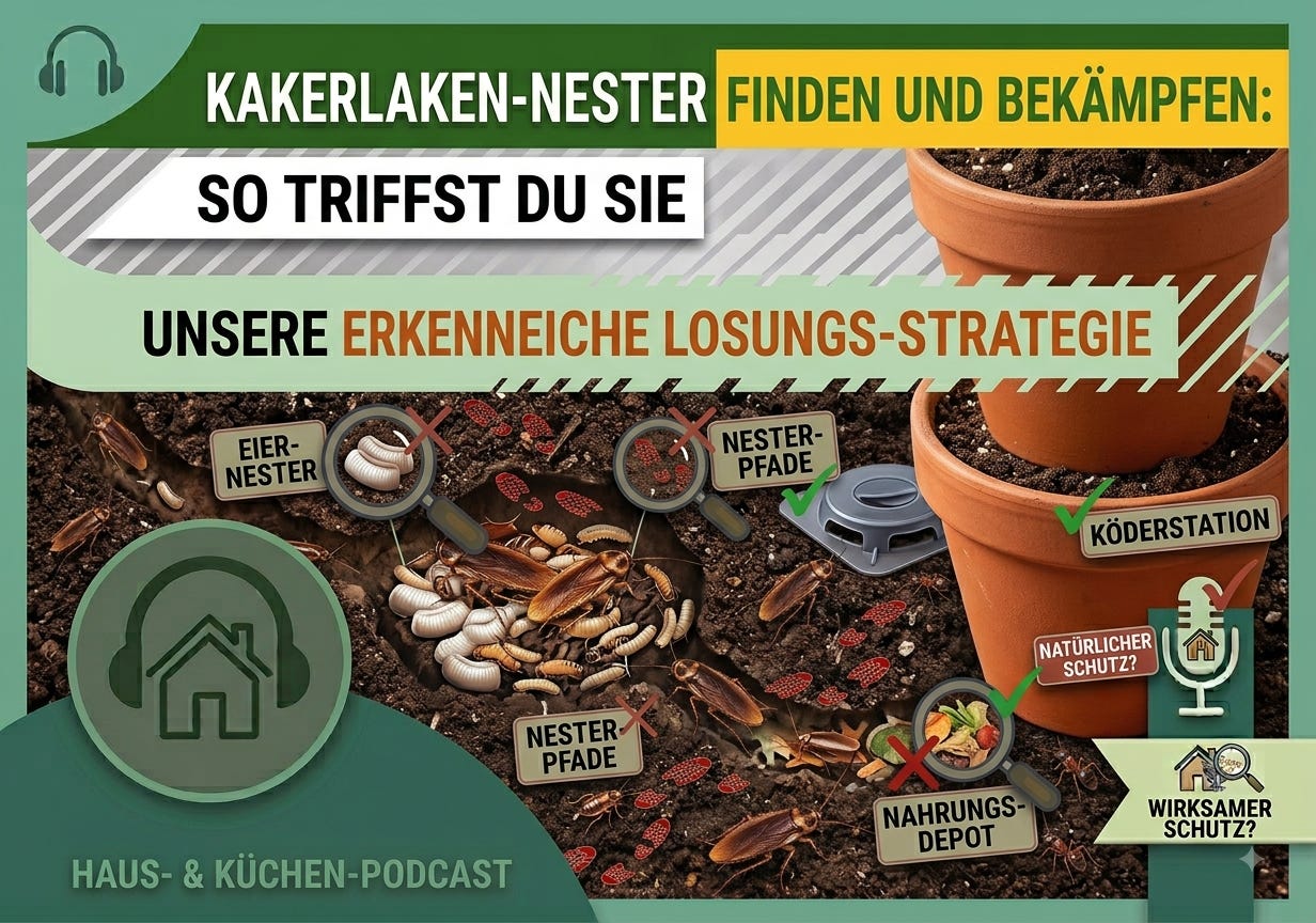 90 % unsichtbar: Wie du Kakerlaken in ihren geheimen Nestern triffst! episode artwork
