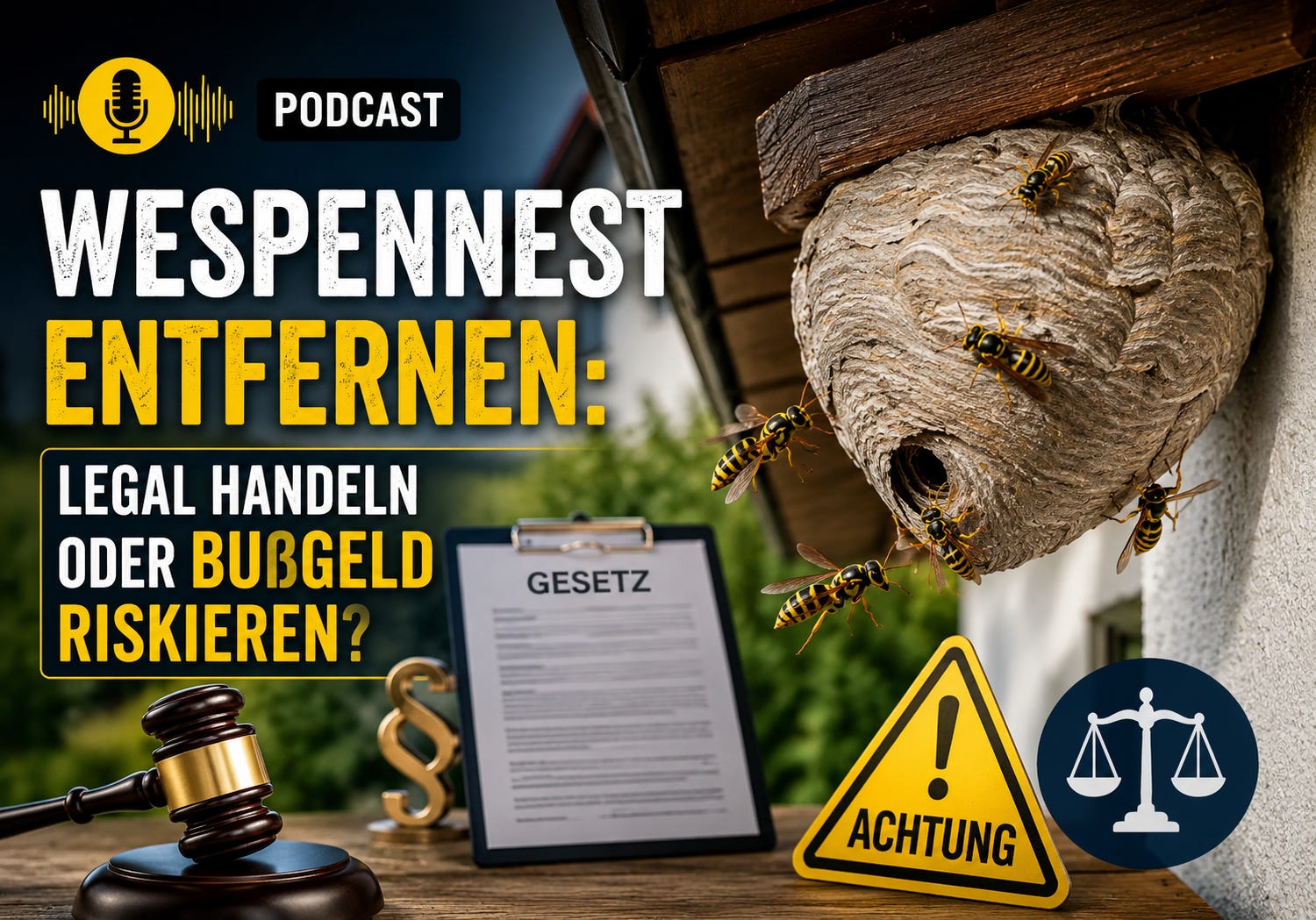 Wespennest im Garten: Sofort-Effekt oder fünfstelliges Bußgeld?  episode artwork
