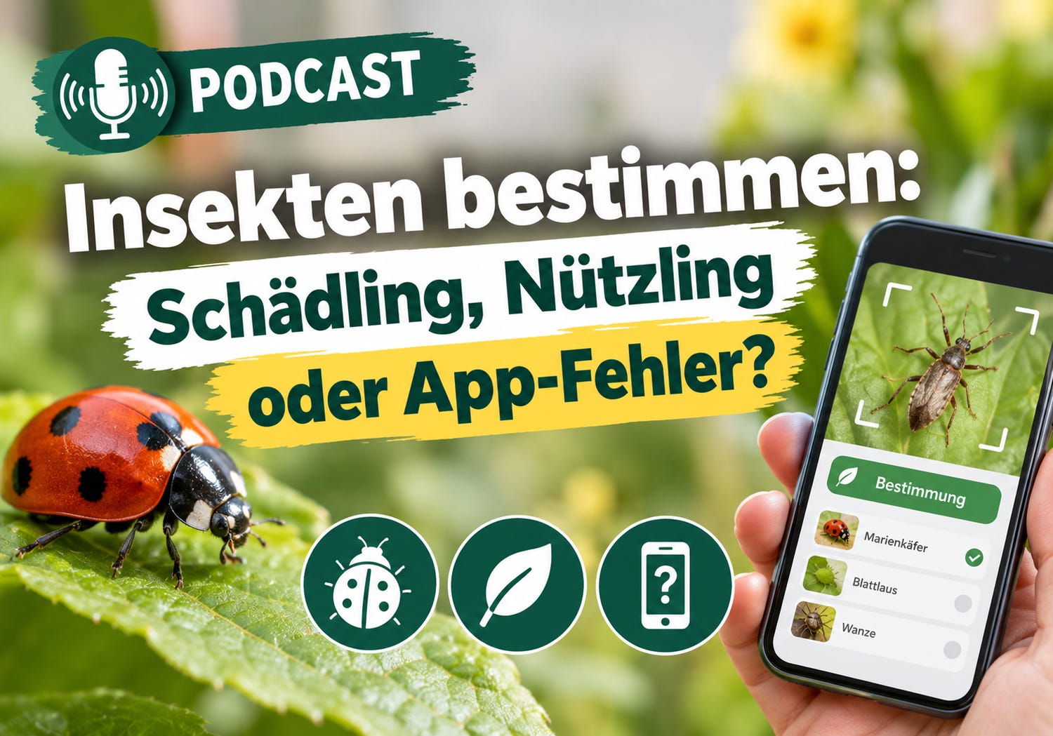 Der Insekten-Code: Wie du Schädlinge, Nützlinge & App-Fehler durchschaust episode artwork