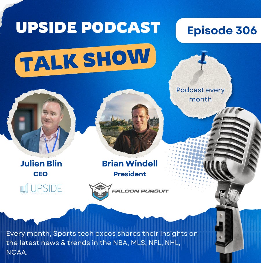 🎙️ Upside Chat with Brian Windell, President of Falcon Pursuit, a Leading Company Scanning Elite Athletes for Use in Digital Analytics. episode artwork