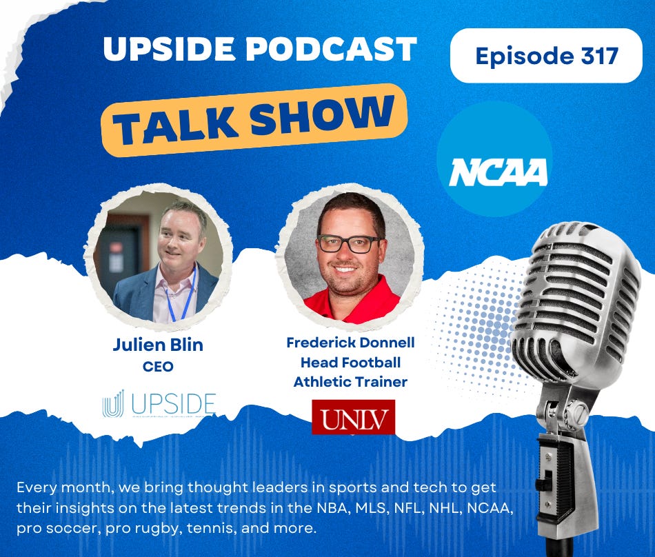 🎙️ Upside Video Chat with Frederick Donnell, Head Football Athletic Trainer, UNLV (NCAA). episode artwork