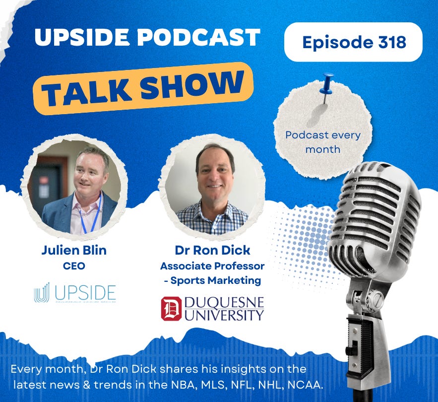 🔥Upside Chat: Dr Ron Dick, Duquesne University, Ex NBA/NCAA Exec on the NFL Draft, NHL/NBA Playoffs, March Madness, MLB Season Debut, WNBA. episode artwork