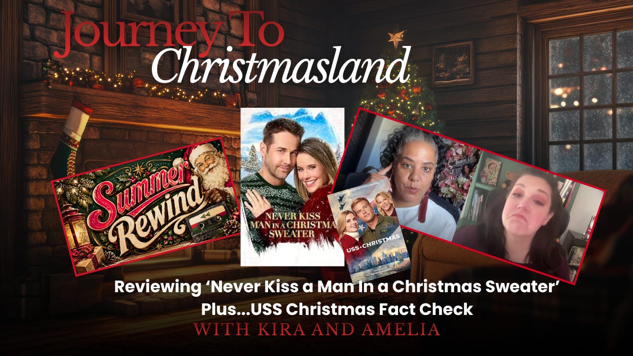 Never kiss a man in an ugly Christmas sweater while you’re fact-checking USS Christmas episode artwork