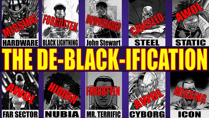 DC Is Eliminating Its Black Characters DC Is Eliminating Its Black Characters