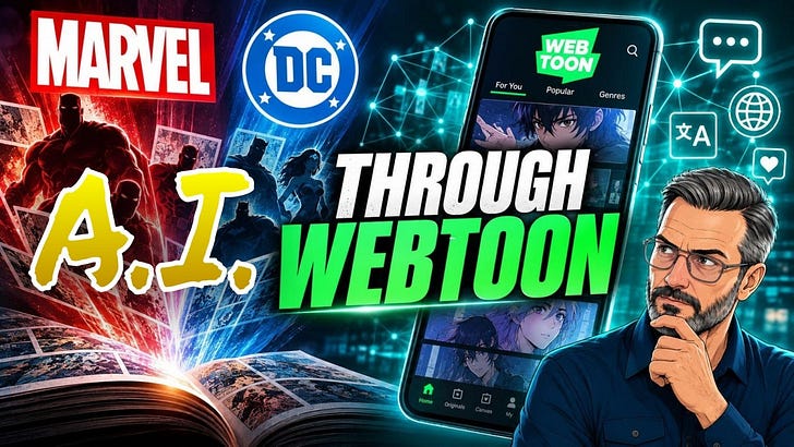Marvel & DC Are Getting Into AI Through WEBTOON episode artwork