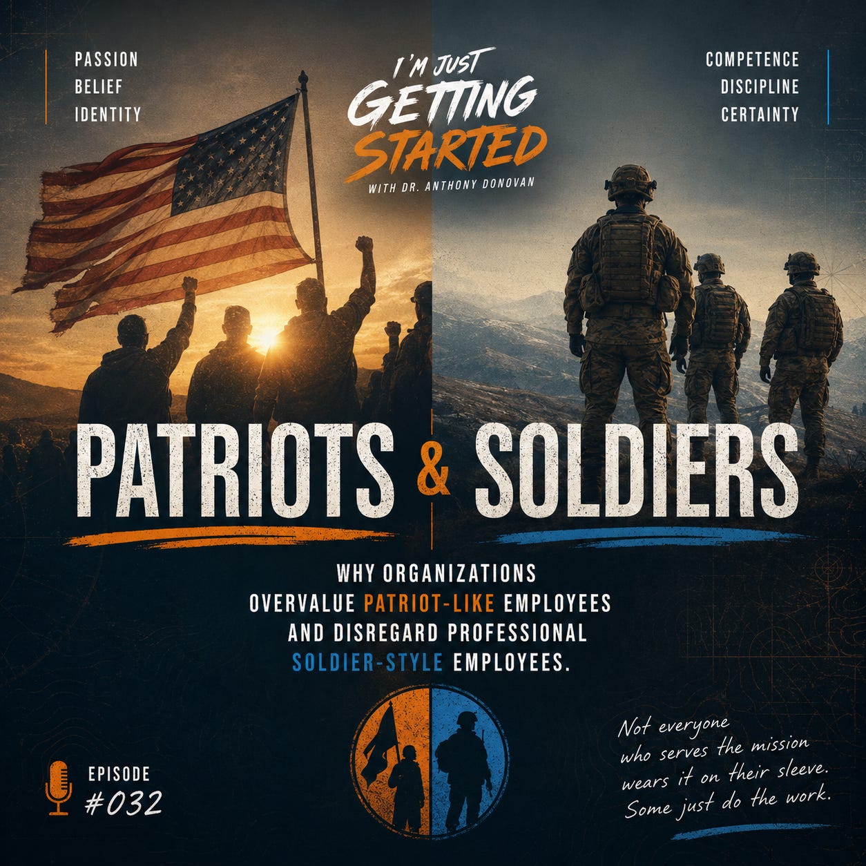 “Patriots and Professional Soldiers” episode artwork