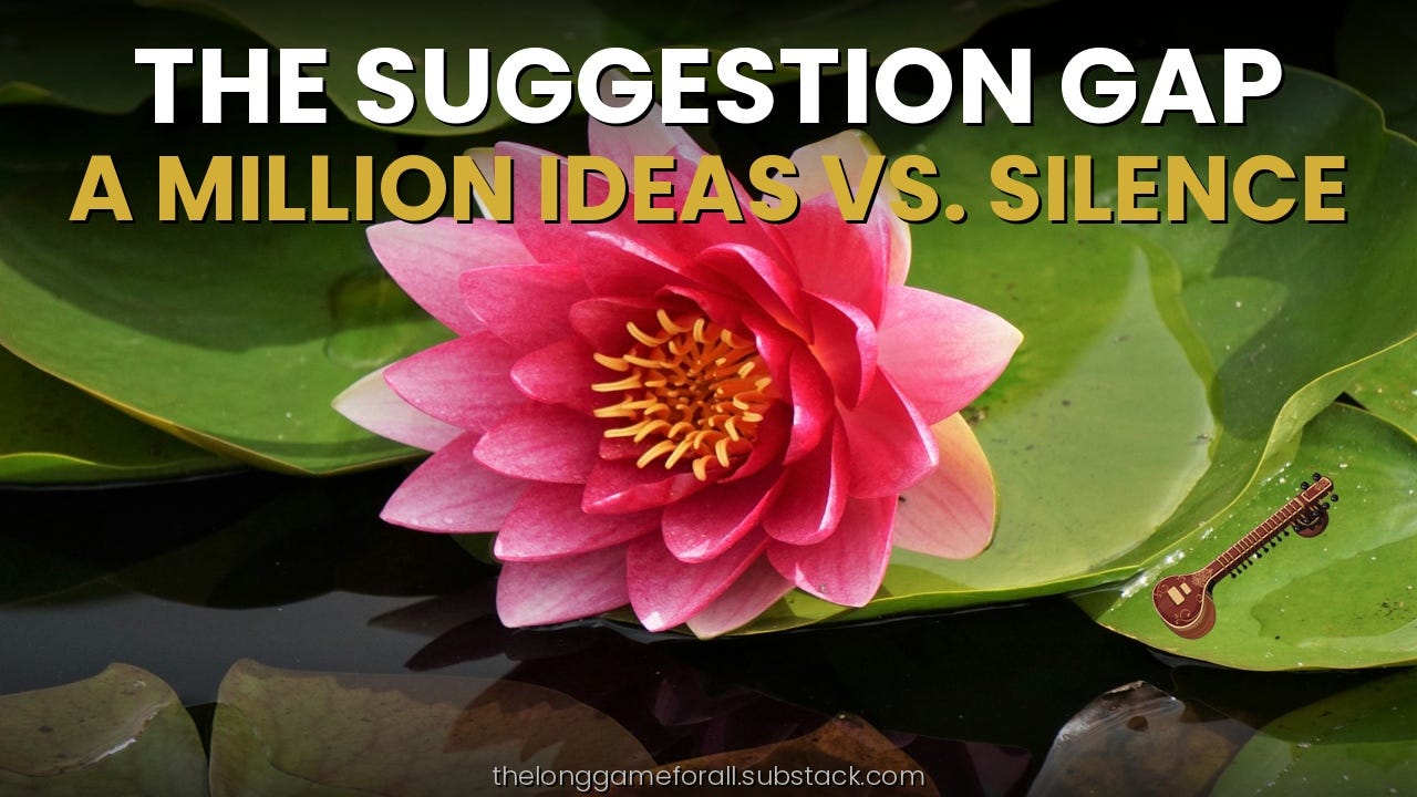 The Suggestion Gap: A Million Ideas a Year vs. Silence