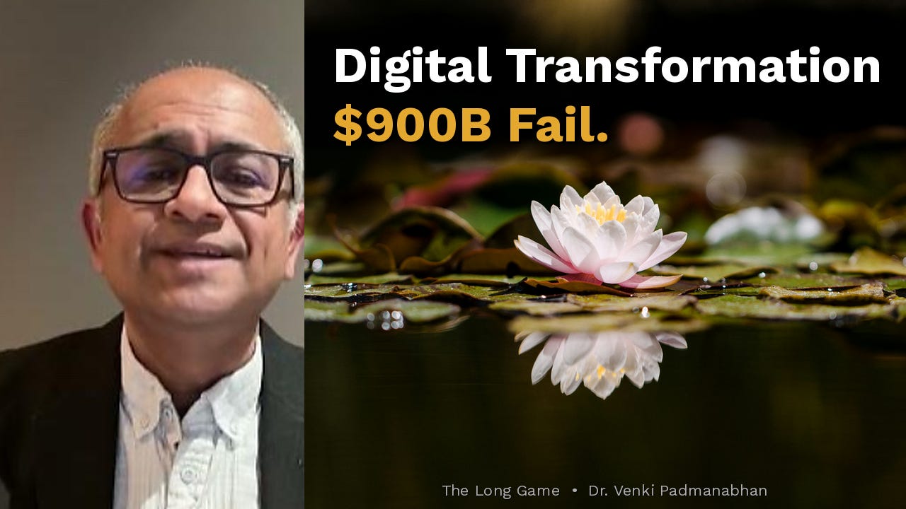 The $900 Billion Autopsy: Why Digital Transformation Keeps Failing