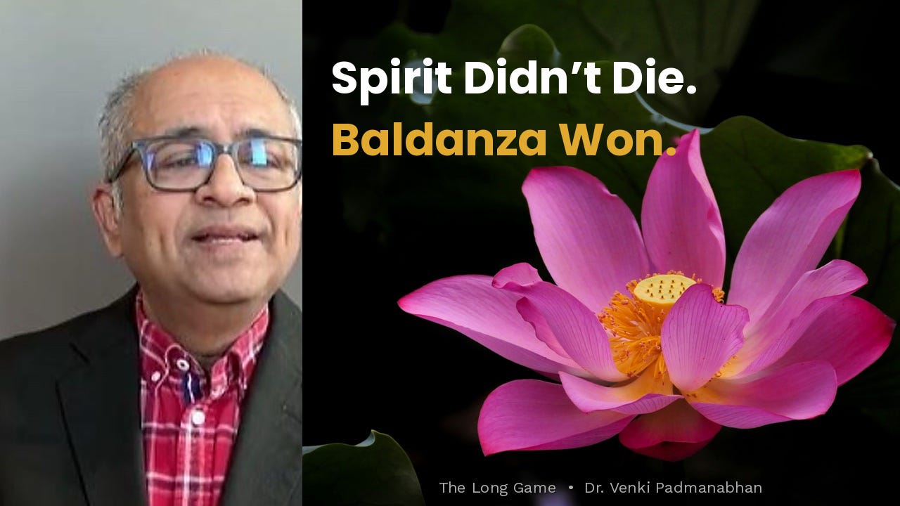 Spirit Didn’t Die. Baldanza Won.