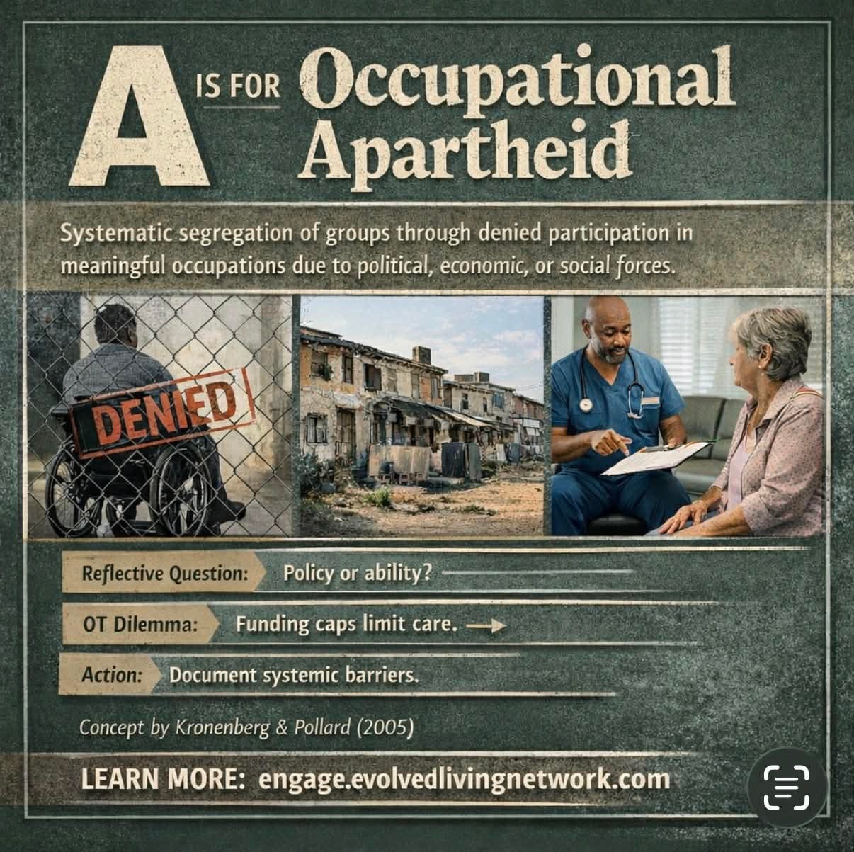 Clinical Reflections on Occupational Apartheid: Ethics, Policy, and Systems Change in Occupational Therapy