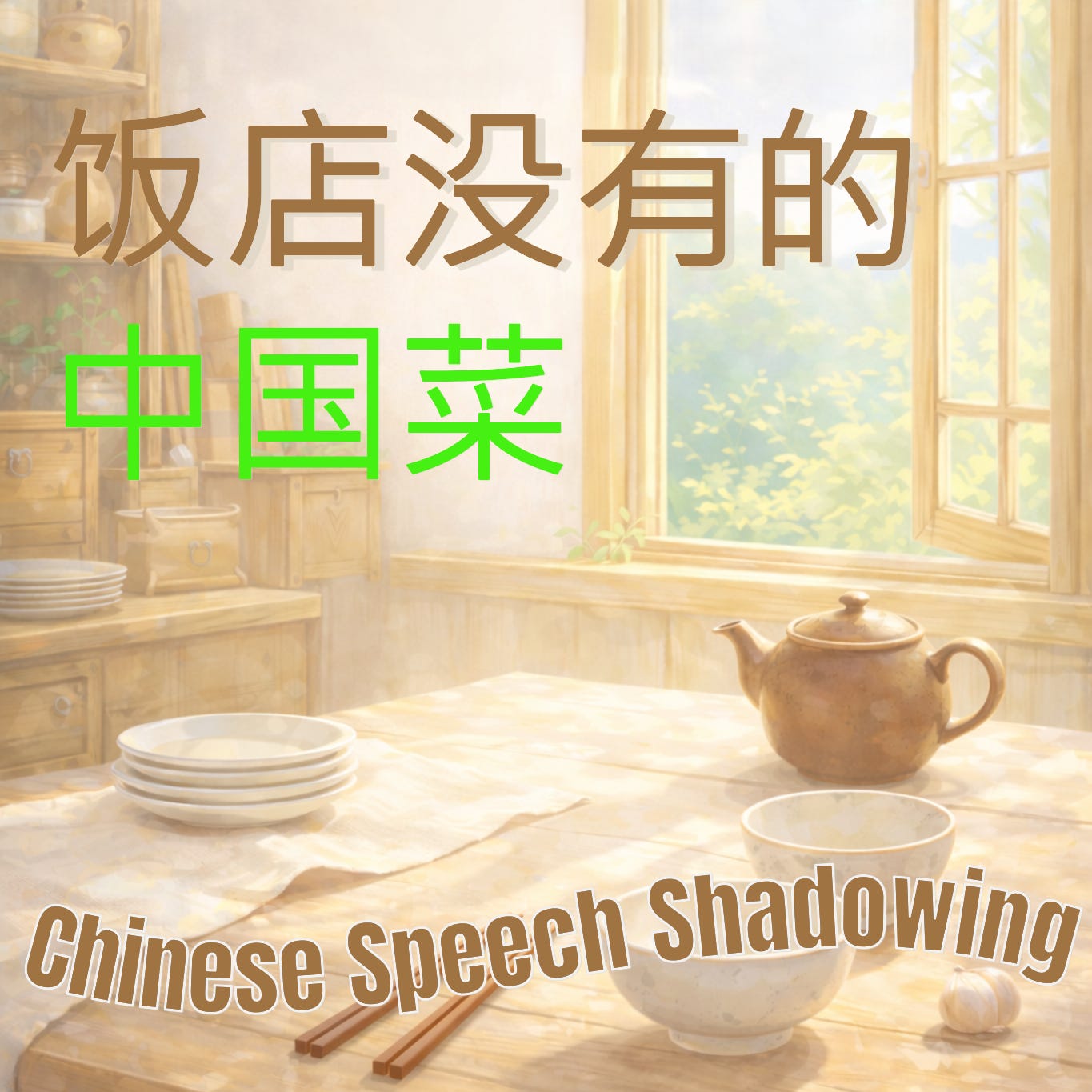 Easy Chinese Speech Shadowing / Stories Behind Two Iconic Chinese Home Style Vegetarian Dishes & How to Make Them/饭店没有的经典家常菜故事和做法/阴阳平衡Yin Yang Balance/西红柿炒鸡蛋/小葱拌豆腐