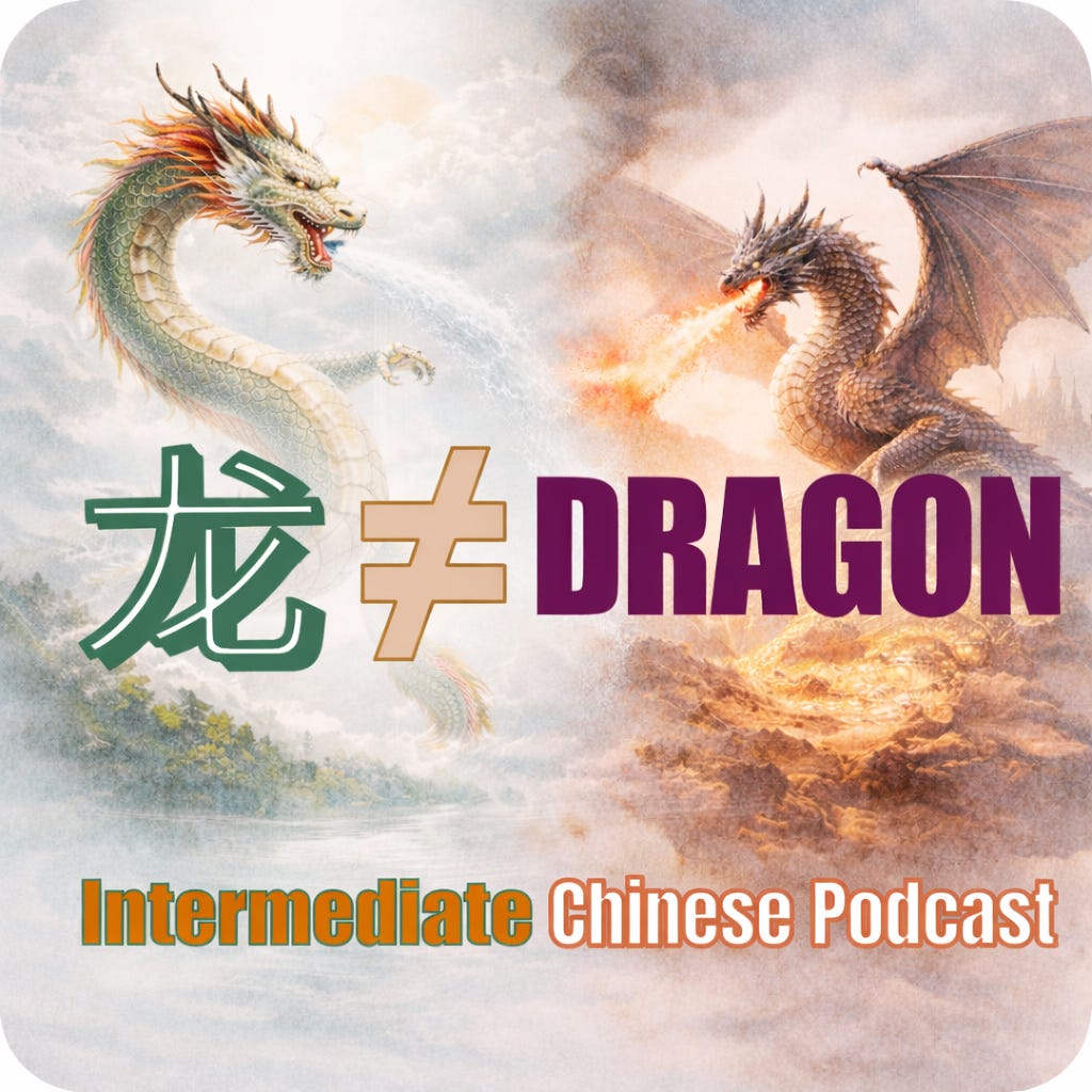 A2+ Chinese | Chinese LOONG is not DRAGON! 不一样的中国龙 HSK 4 听力 Chinese Listening Immersion Podcast