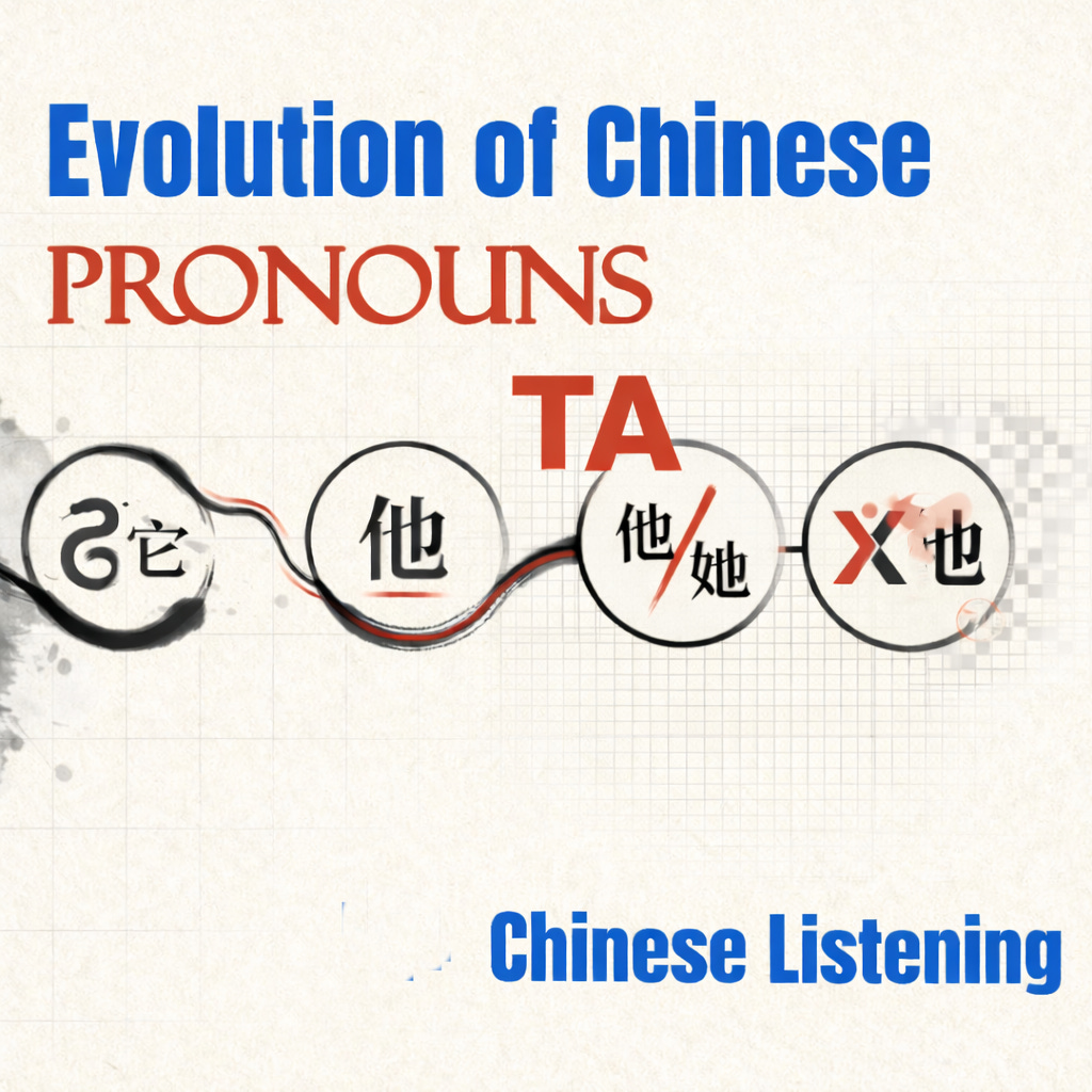 A2+ Chinese | How Snakes & World Cultures Shaped Chinese Pronouns 它 他 她 TA 'X也' | HSK3 HSK4 听力 Chinese Listening Immersion Podcast