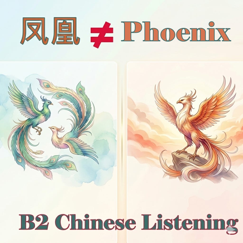 B2 Chinese | The magical bird of Yin-Yang Balance | 不一样的凤凰 | HSK5 HSK6 听力 Chinese Immersion Listening Podcast