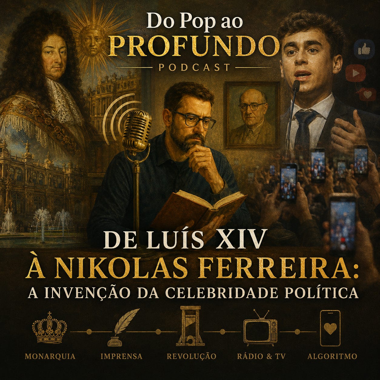#03- DE LUÍS XIV À NIKOLAS FERREIRA: A INVENÇÃO DA CELEBRIDADE POLÍTICA episode artwork