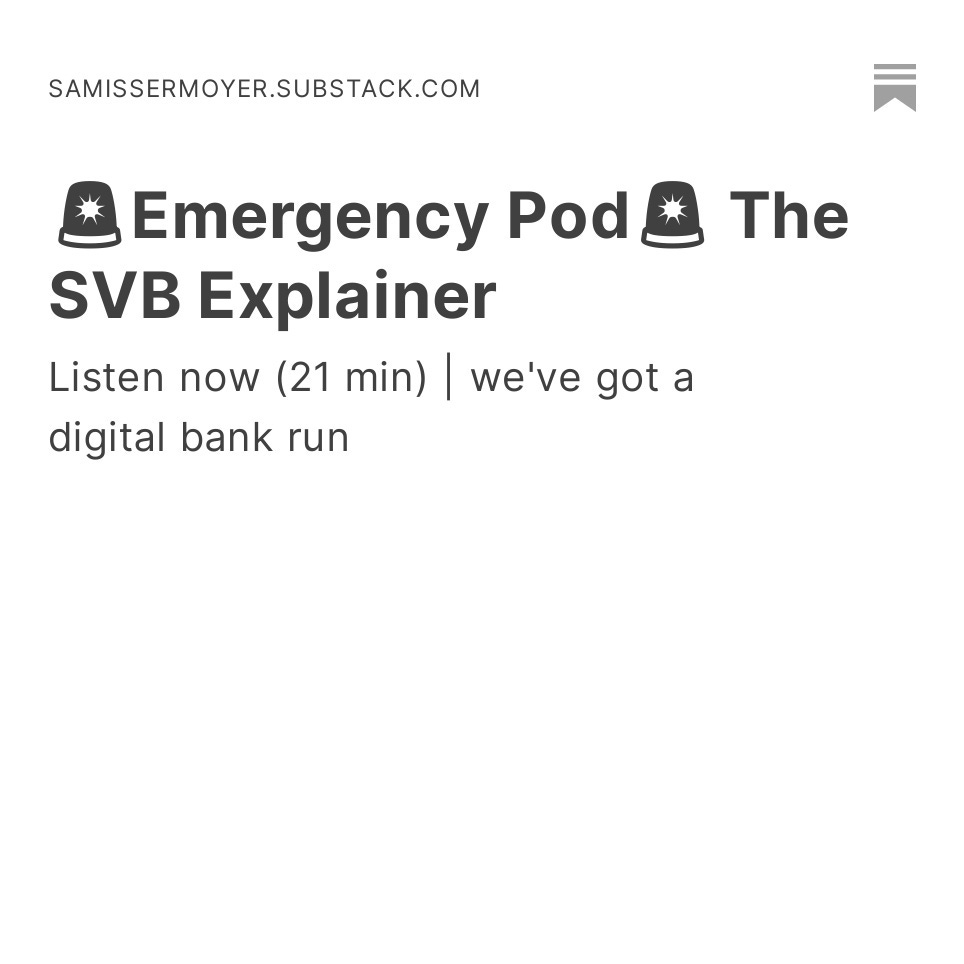 🚨Emergency Pod🚨 The SVB Explainer