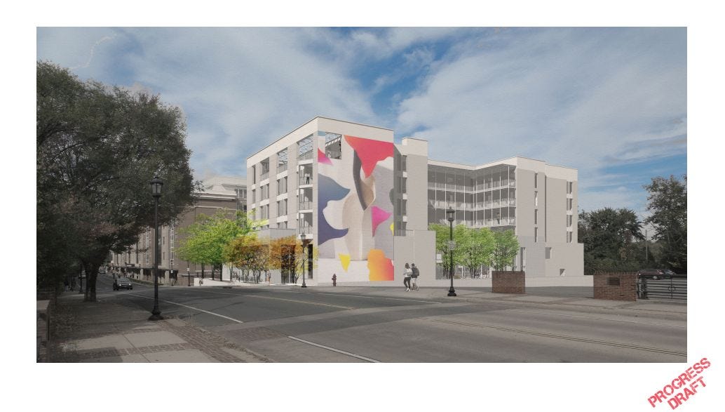 March 27, 2023: CvilleBioHub gets $100,000 in state grant for CvilleBioLab; Information about two future buildings in Charlottesville episode artwork