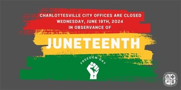Podcast for June 19, 2024: Juneteenth, Smart Scale, 5th District election results, and UVA panel approves changes to major capital plan  episode artwork
