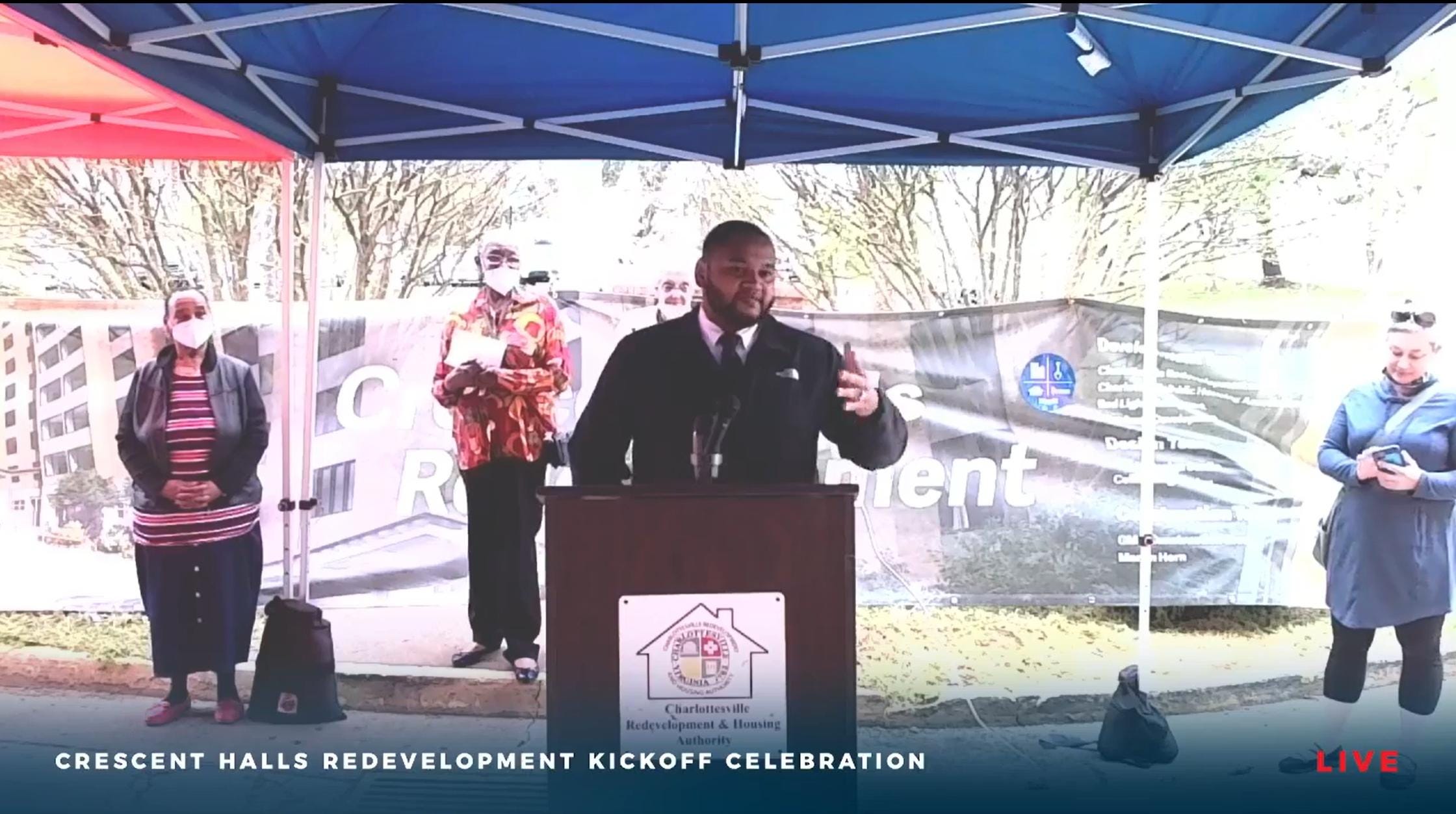 April 15, 2021: Crescent Halls dedication; Gallaway running again in Rio; Scottsville Town Council briefed on infrastructure projects episode artwork
