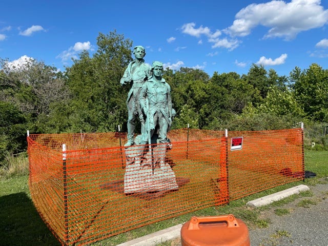 July 15, 2021: Lewis and Clark Exploratory Center Director reflects on the sudden appearance of a statue episode artwork