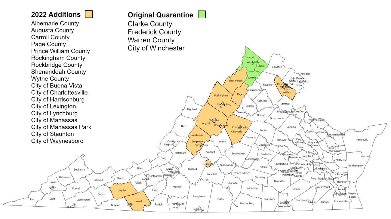 August 30, 2022: An update on what's new in Albemarle County parks; Spotted lanternfly effort moves into eradication phase episode artwork