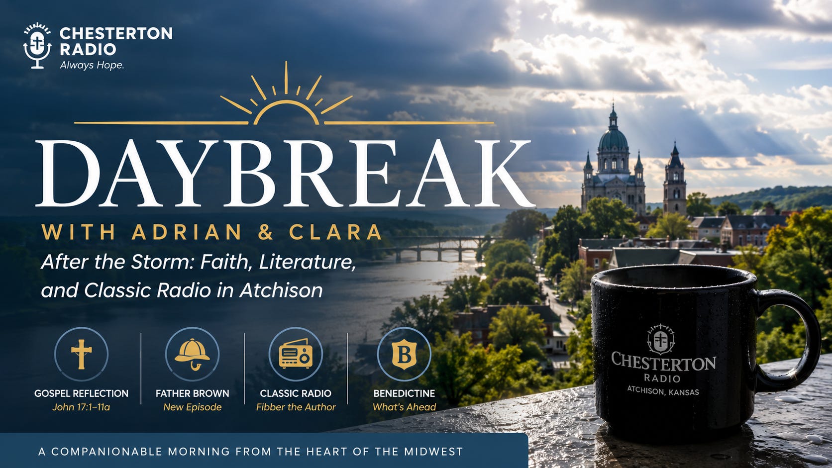 After the Storm: Father Brown, Fibber McGee, and a Cooler Morning in Atchison