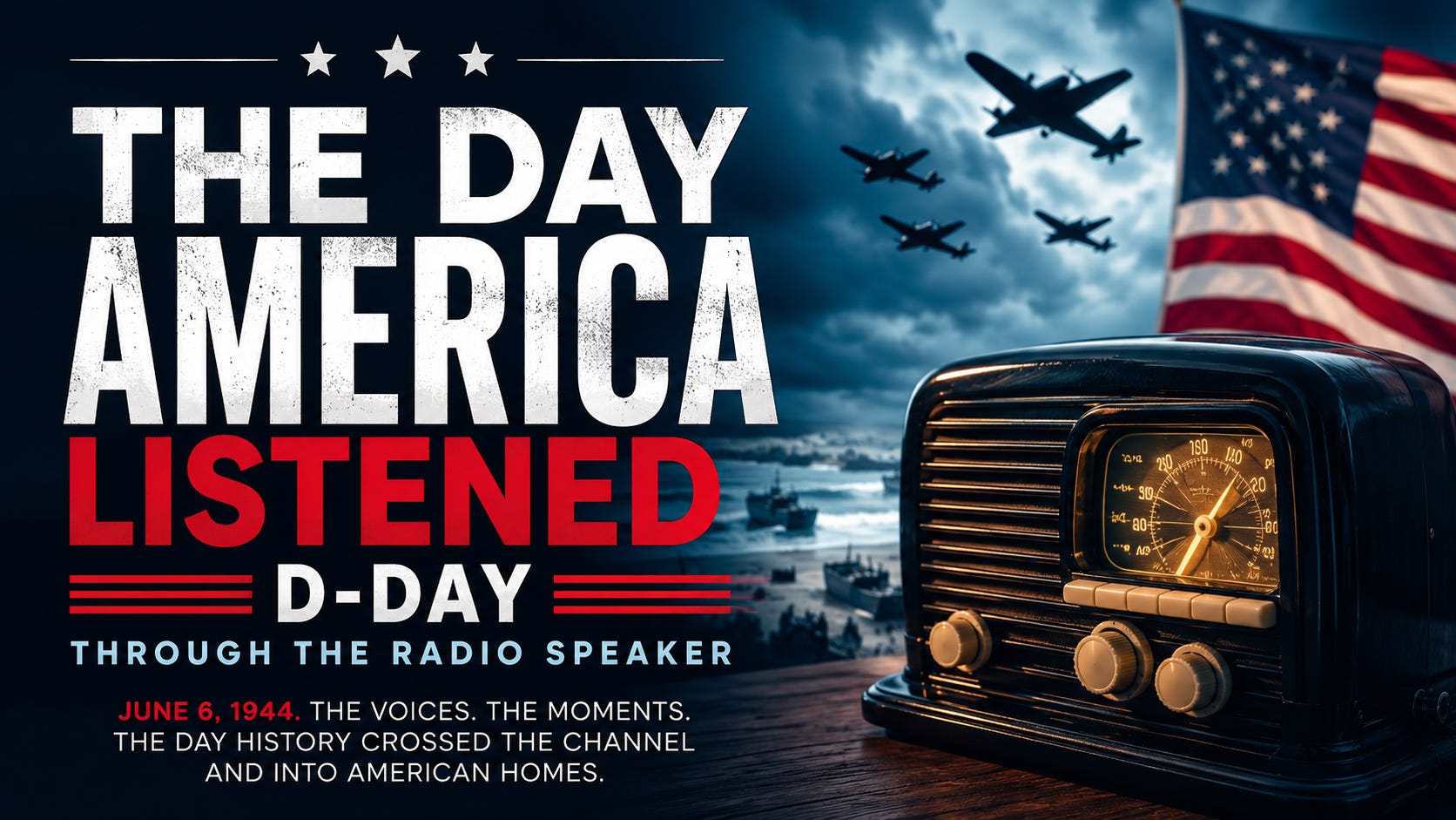 The Day America Listened: D-Day Through the Radio Speaker