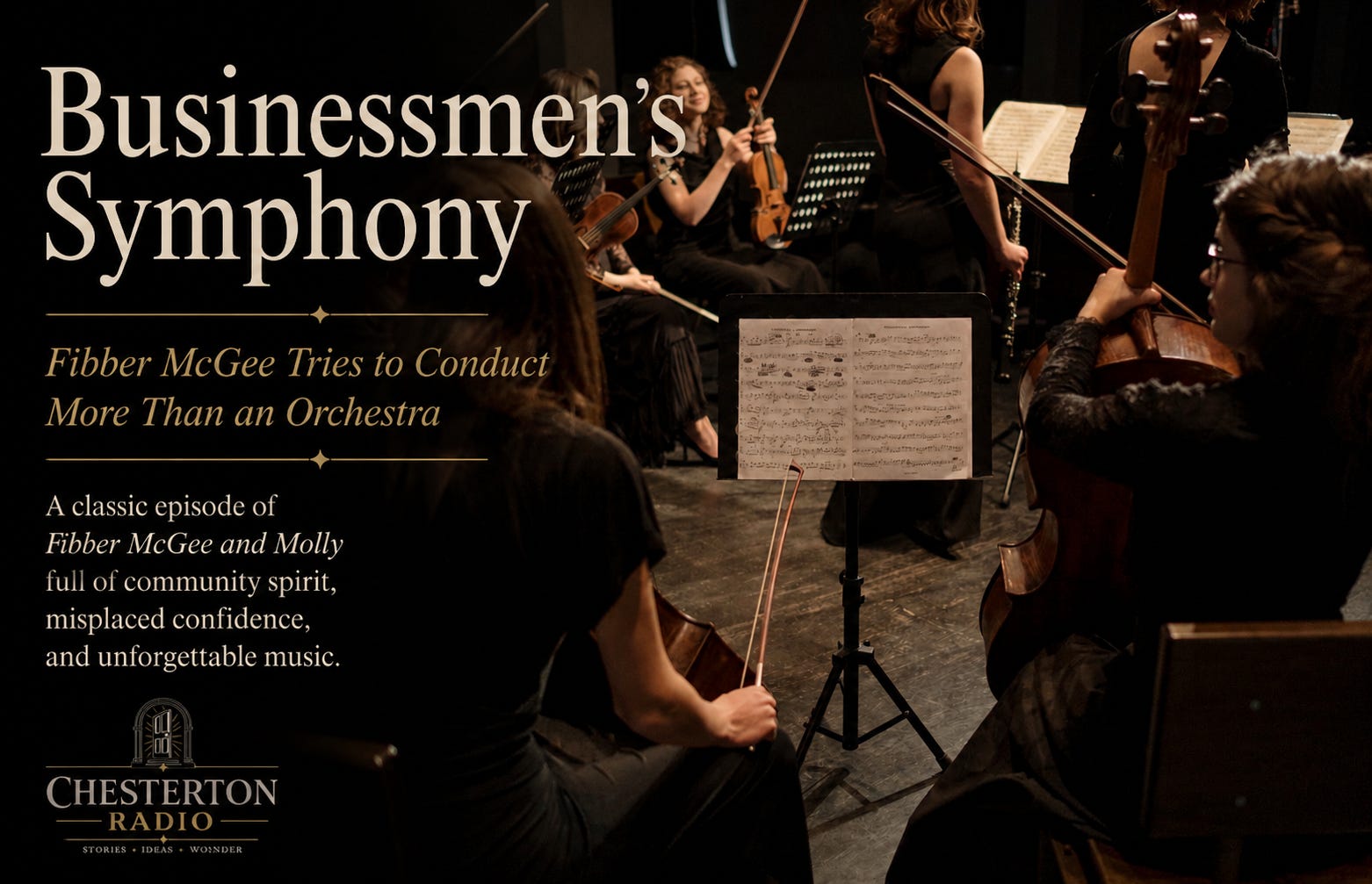 Businessmen’s Symphony Fibber McGee Tries to Conduct More Than an Orchestra