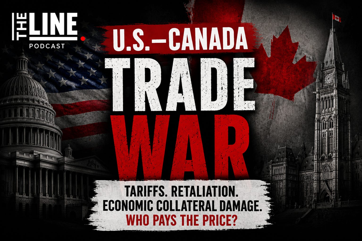 The Line/America Podcast: This trade war is already very stupid. episode artwork
