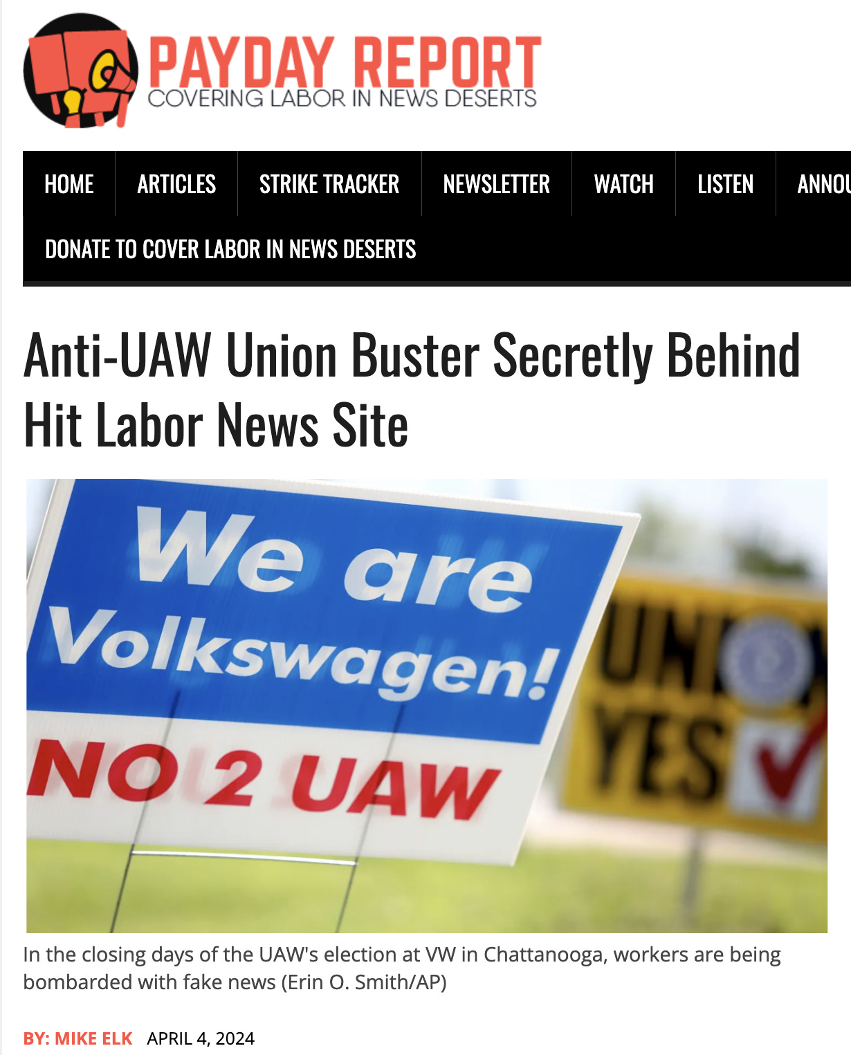 Labor Relations Radio, E121—A Response to Payday Report's Hit Piece and the 2014 Campaign at VW - podcast episode cover