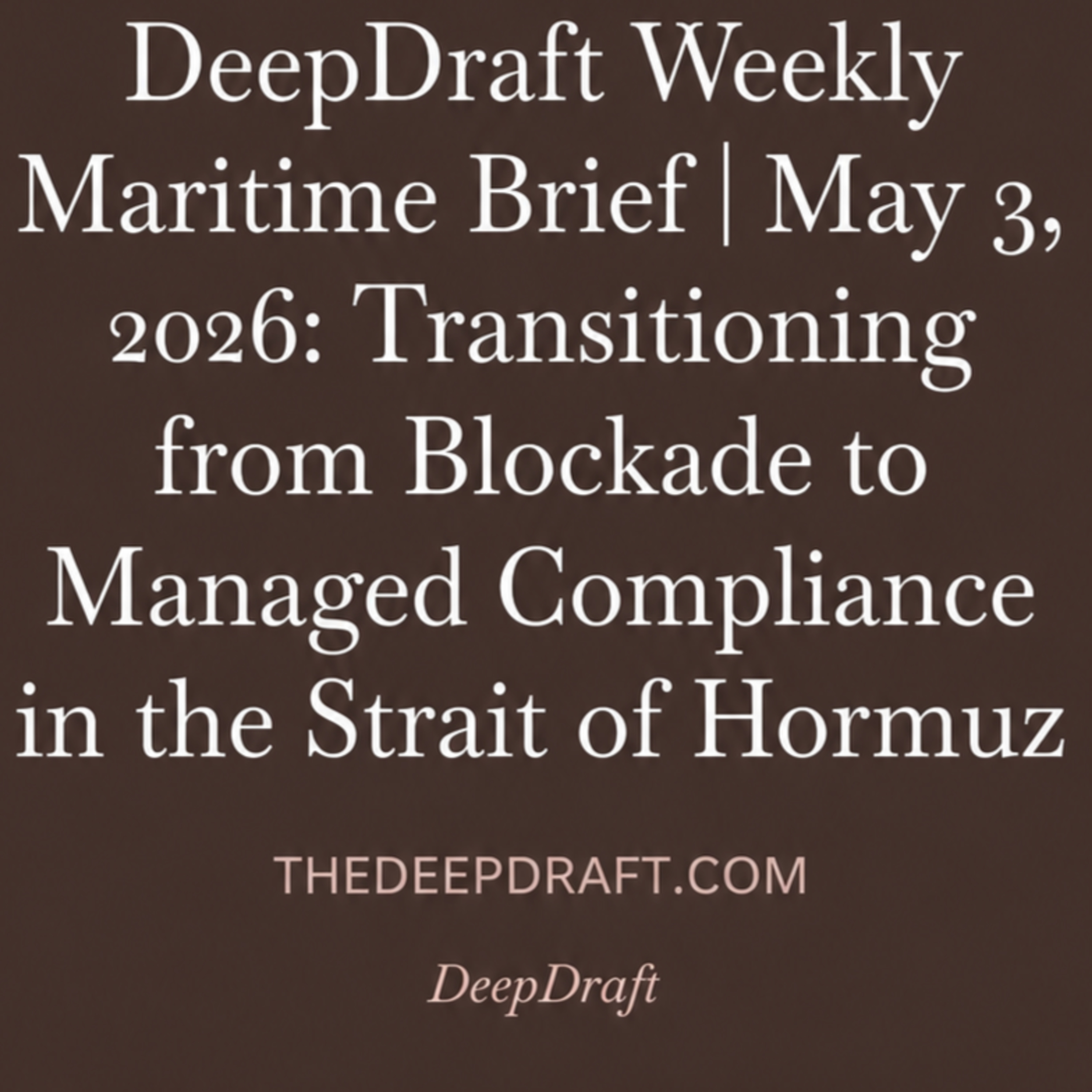 Hormuz Crisis: 69 Million Barrels Stalled & The New Rules of Maritime Compliance episode artwork