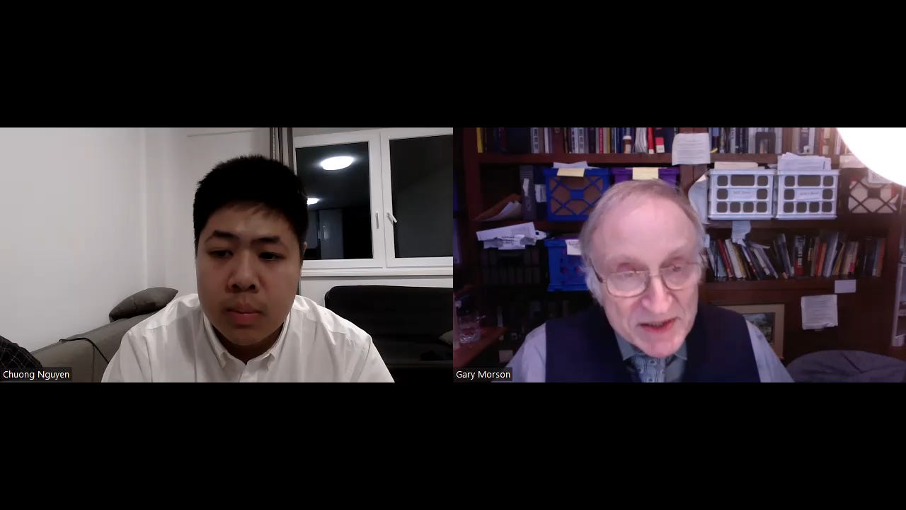 Episode 306 - Second Interview with Gary Saul Morson (Professor of the Arts and Humanities - Northwestern University) episode artwork
