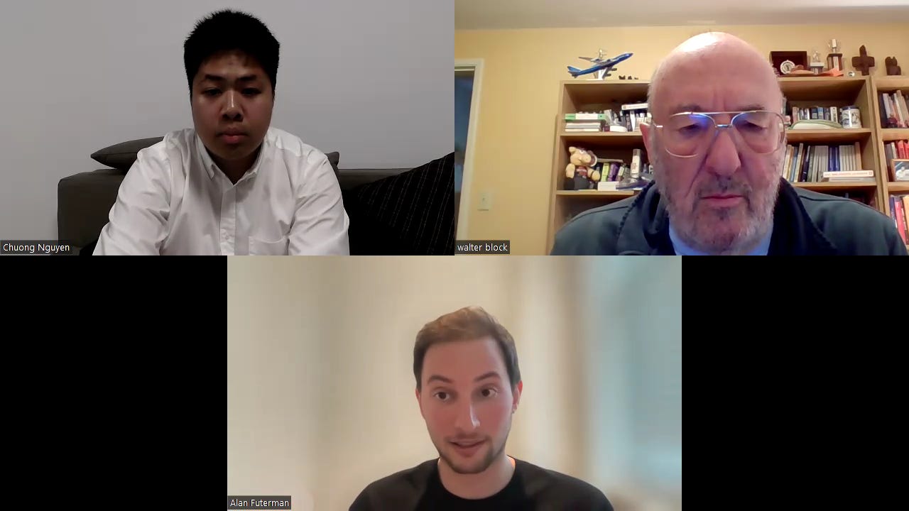 Episode 387 - Interview with Walter Block & Alan Futerman (Authors - The Classical Liberal Case for Israel) episode artwork